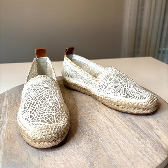Chloé Fabri Lace Espadrilles White 38 Women's Designer Shoes NIB Box Dust Bag - Picture 7 of 13